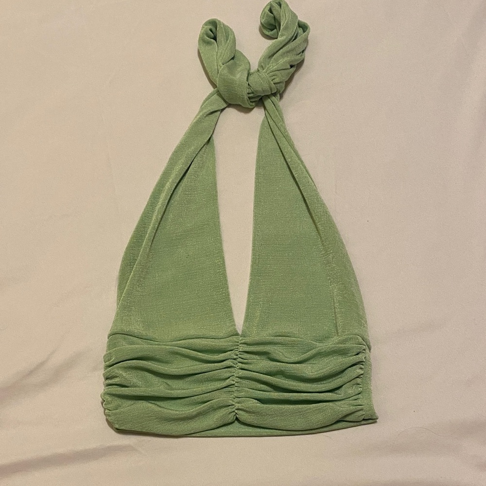 Green Halter Top